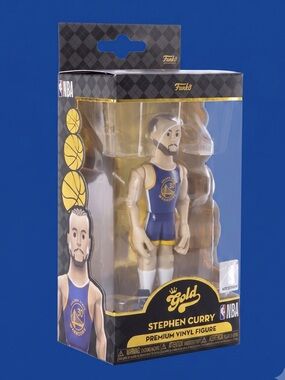 🏀 New Funko Gold NBA Premium Vinyl Figure 5”T Stephen Curry Basketball Star